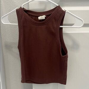 Tan/ Brown Sleeveless Top (looks a little darker in the picture)